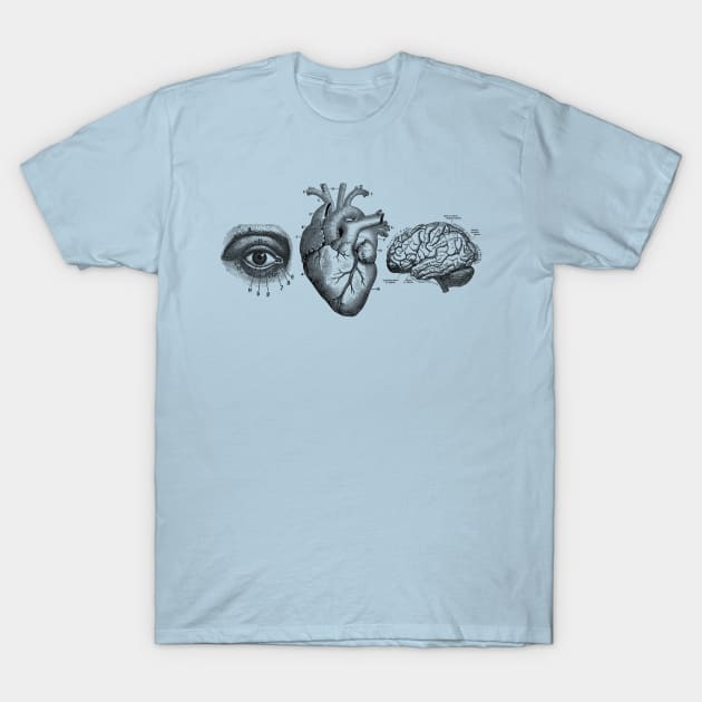 Eye Heart Brains T-Shirt by neuroamer
